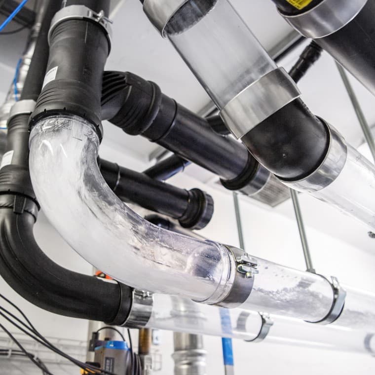 The Geberit drainage tower in Jona, Switzerland The Geberit drainage tower in Jona, Switzerland