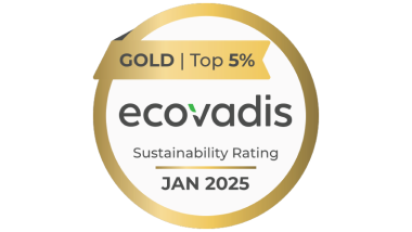 Highest platinum award from EcoVadis for Geberit's sustainability management (© Geberit)