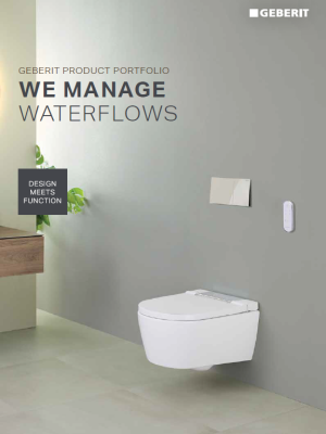 We manage waterflows Omega 2023. Geberit product portfolio (NSEA)