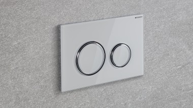 Geberit Sigma21 in white glass