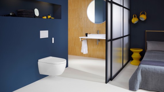 Geberit AquaClean Alba with Sigma30 remote control